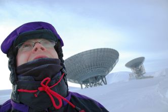 Ved Eiscat: Jøran Moen er den vitenskapelige lederen av det store rakettsamarbeidet. Foto:  Yngve Vogt