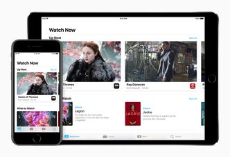 Slik ser den nye Apple TV-appen ut. Den kommer imidlertid ikke til Norge før senere i år. Foto: Apple