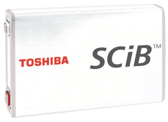 En Toshiba SCiB-celle av dagens generasjon. Foto:  Toshiba Corp.