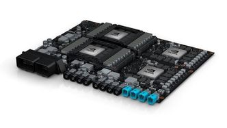Nvidia leverer brikker til Tesla, men det er ikke kjent om de har designet flere komponenter i bilen. Bilde: Nvidia