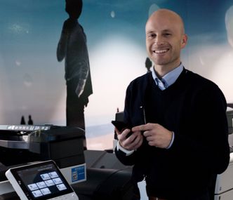 Produktsjef i Konica Minolta, Christian Nyhus.