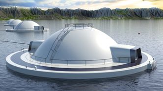 Marine Harvest har fått utviklingslisens med lukket oppdrett, "Egget" fra Hauge Aqua.  Bilde:  Hauge Aqua