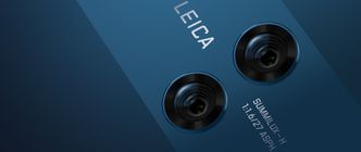 Mate 10 Pro: Ett kamera knipser i sorthvitt og ett i farge. Begge har optisk stabilisering og en blenderåpning på imponerende f/1,6 og de får hjelp av kunstig intelligens. Bilde: Huawei