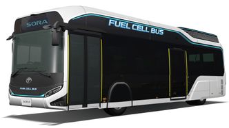 Toyota lanserer ny hydrogenbuss-konseptet Sora, mens den ferdige versjonen kommer for salg neste år. Foto: Toyota