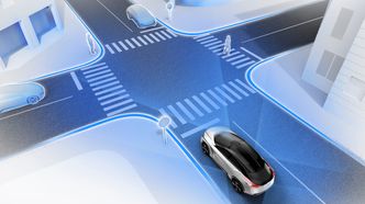 Illustrasjon av Nissans konseptbil IMx, som er blant de mange konseptbilene som skal være selvkjørende og ta etiske valg via algoritmene i bilens programvare. Bilde:  Nissan