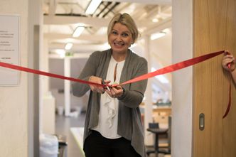 Åpnet Espira Pi-parken: Tidligere stortingsrepresentant og nå visedekan ved det matematisk-naturvitenskapelige fakultet ved Universitetet i Oslo med ansvar for innovasjon og samfunnskontakt, Kristin Vinje var et naturlig valt til å åpne Pi-parken. Foto: Espira
