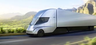 Tesla Semi skal settes i produksjon om to år. Bilde: Tesla