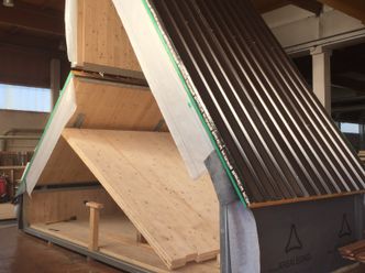 Systemet for å trekke opp og ned bygget er patentert. Bilde:  MADi Home