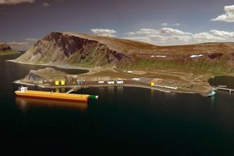Opprinnelig var det planlagt en terminal for ilandføring av olje på Veidnes. Den blir foreløpig ikke realisert. Bilde: Statoil
