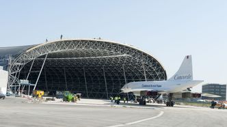 Concorde MSN-1 på vei inn i museet Aeroscopia i Toulouse i 2014. Bilde:  Airbus