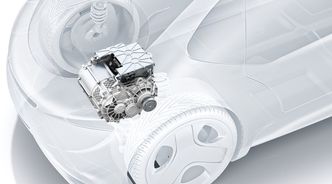 E-Axle er en komplett drivlinje til biler. Foto:  Bosch