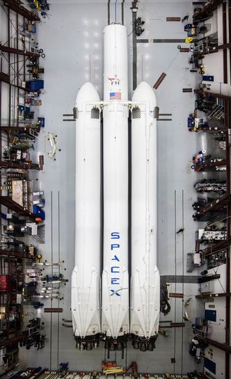 Falcon Heavy. Foto:  SpaceX