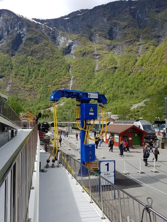 Vision of the Fjords lader i Flåm og Gudvangen. Det skal også søsterskipet Future of the Fjords. Bilde:  Tore Stensvold