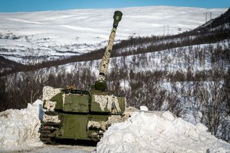 M109 A3GN på øvelse Joint Viking 17 i Finnmark. Artilleriet kom til Norge i 1969. Bilde: Ole-Sverre Haugli/Forsvaret