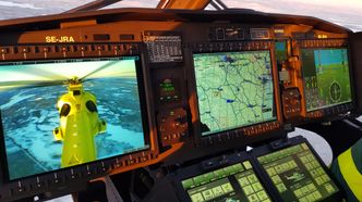 Slik er arbeidsmiljøet for flygerne i BSAAs nye AW169-helikopter. Foto: Johan Rydham