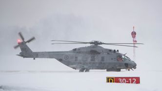 NH90-helikopteret som landet på Kjeller 22. januar i år. Foto: Eirik Helland Urke