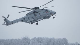 NH90 «Step-B» i fregattversjon lander på Kjeller 22. januar 2018. Bilde:  Eirik Helland Urke