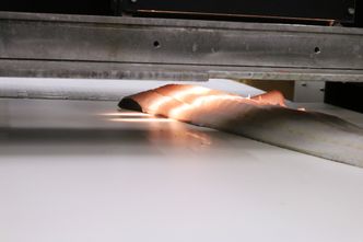 Protoyp: Slik ser NEO for seg at et delen av produksjonslinjen med lyssetting og kamera kan bli seende ut, når prosjektet er ferdig. Foto:  Nofima