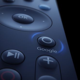 Egen knapp: Google får en egen knapp på den nye OnePlace fjernkontrollen. Foto: Canal Digital