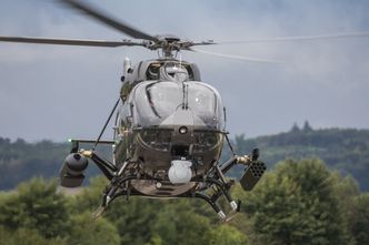 Første flygning med H145M HForce i august 2017. Foto:  Airbus Helicopters