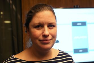 Ellie Dobson har doktorgrad i partikkelfysikk fra Oxford University, og har jobbet flere år med maskinlæring ved CERN før hun ble hentet til Arundo. Bilde: Tormod Haugstad