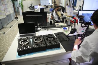 Dette er fra et av laboratoriene til Airbus Helicopters i Marignane, der planetgirene er blitt grundig analysert i flere år. Foto: Per Erlien Dalløkken