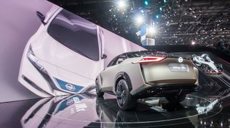 Fra Nissans utstilling på bilmessen i Genève. Foto:  Marius Valle