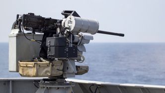 Sea Protector fjernstyrt våpenstasjon på fregatten Fridtjof Nansen. Bilde: KDS
