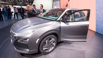 Hyundai Nexo på bilmessen i Geneve. Foto:  Marius Valle