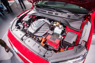 Under panseret på Hyundai Kona Electric. Foto:  Marius Valle