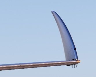 Vingetippene på B777X klappes inn når flyet står på bakken. Foto: Boeing