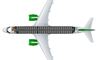 Setekonfigurasjonen på Widerøes E190-E2.