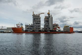 Martin Linge-modulene sett fra sjøsiden. Bilde:  Mathias Klingenberg