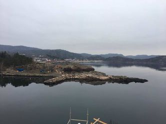 Her skal restauranten ligge. Foto:  Gaute Ubostad