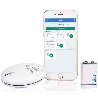 Du har oversikt over målinger fra alle sensorene i mobilappen. Foto: Roost