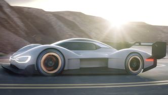 Illustrasjon av VW I.D. R i Pikes Peak-traseen. Foto: Volkswagen