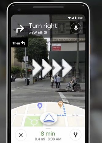 Google Maps kommer snart med bedre navigasjon for fotgjengere. Foto: Google