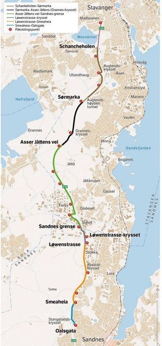 Sykkelstamveien blir cirka 15 kilometer lang. Foto: Statens vegvesen