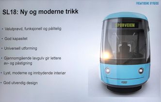 Slik blir de nye trikkene i Oslo. Foto:  caf