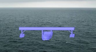 3D-modell av flybåten som elevene ved Torstad ungdomsskole utviklet. Foto: EDRMEDESO