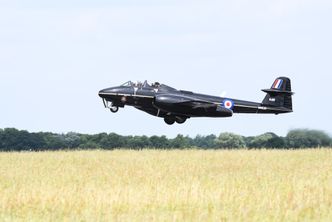 Martin-Baker Gloster Meteor ved Chalgrove airfield i forrige uke. Foto: Martin-Baker
