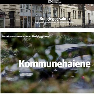 Det var Dagens Næringsliv som i fjor høst avslørte de uregelmessige boligkjøpene. Skjermbilde: Dagens Næringsliv