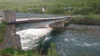 Dagens bru har dårlig bæreevne og er flomutsatt. Foto:  Statens vegvesen