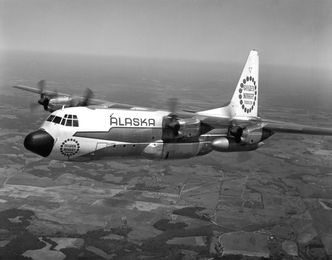 I Alaska Airlines kalte sitt L-100 «Golden Nugget Freighter». Foto: Lockheed Martin