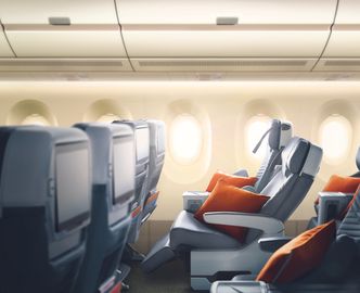 Slik blir premium økonomi-setene i Singapore Airlines' A350-900 ULR. Foto:  