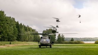 Svenske Helikopter 16 under øvelsen Aurora 17. Foto:  Försvarsmakten