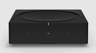 Analog og digital: Nye Sonos AMP er alt det vil kjenner fra Sonos' digitale univers, men også en forsterker som kan drive store analoge høyttalere og hente inn analog lyd fra platespillere. Foto: Sonos