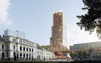 Utviklingsprosjektet «Nordisk lys» er et nytt høyhus på toppen av Oslo S. Foto:  Reiulf Ramstad Arkitekter AS