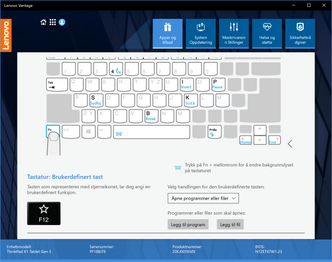 Med Lenovo Vantage-programvaren har du tilgang til ulike maskinvareinnstillinger, programvareoppdateringer og support på ett sted.