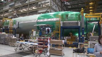 Dette er testflyet WH001 som er under bygging og som etter planen skal gjennomføre sin jomfruferd i 2019. Foto: Boeing